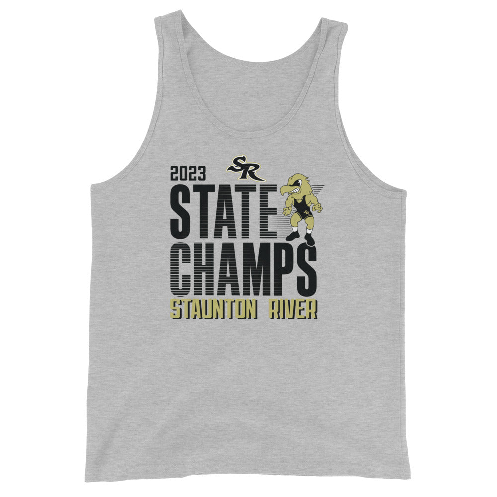 Staunton River State Champs  Grey Mens Staple Tank Top