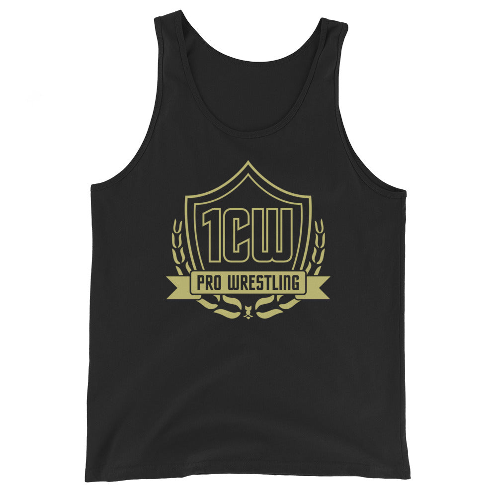 1CW Pro Wrestling Mens Staple Tank Top