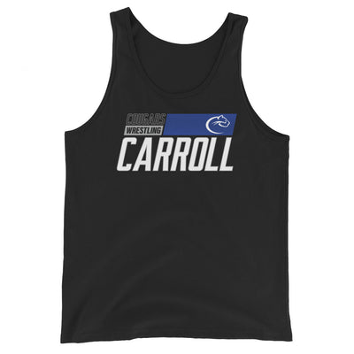 Carroll Wrestling Black  Mens Staple Tank Top