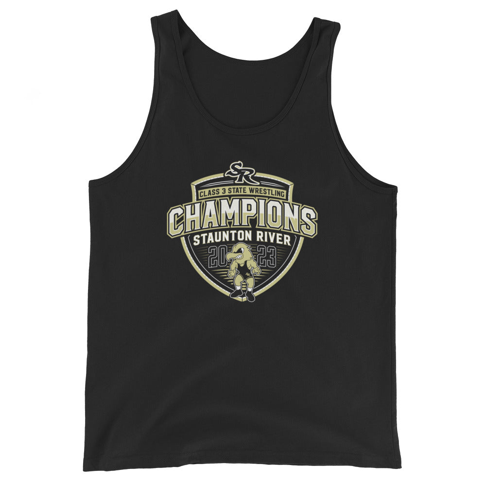 Staunton River State Champs  Mascot Mens Staple Tank Top