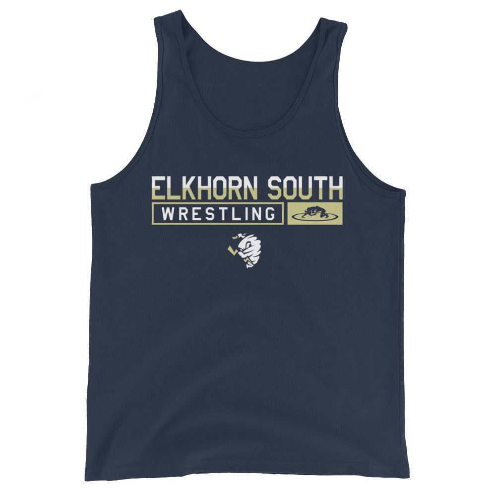 Elkhorn South Wrestling Unisex Tank Top
