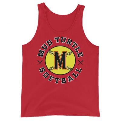 Mud Turtle Softball Unisex Tank Top