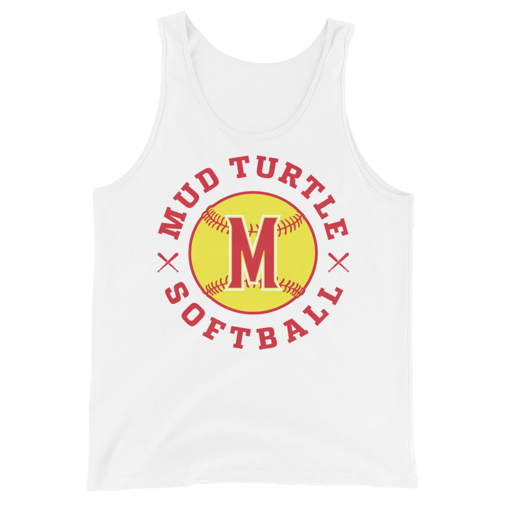 Mud Turtle Softball Unisex Tank Top
