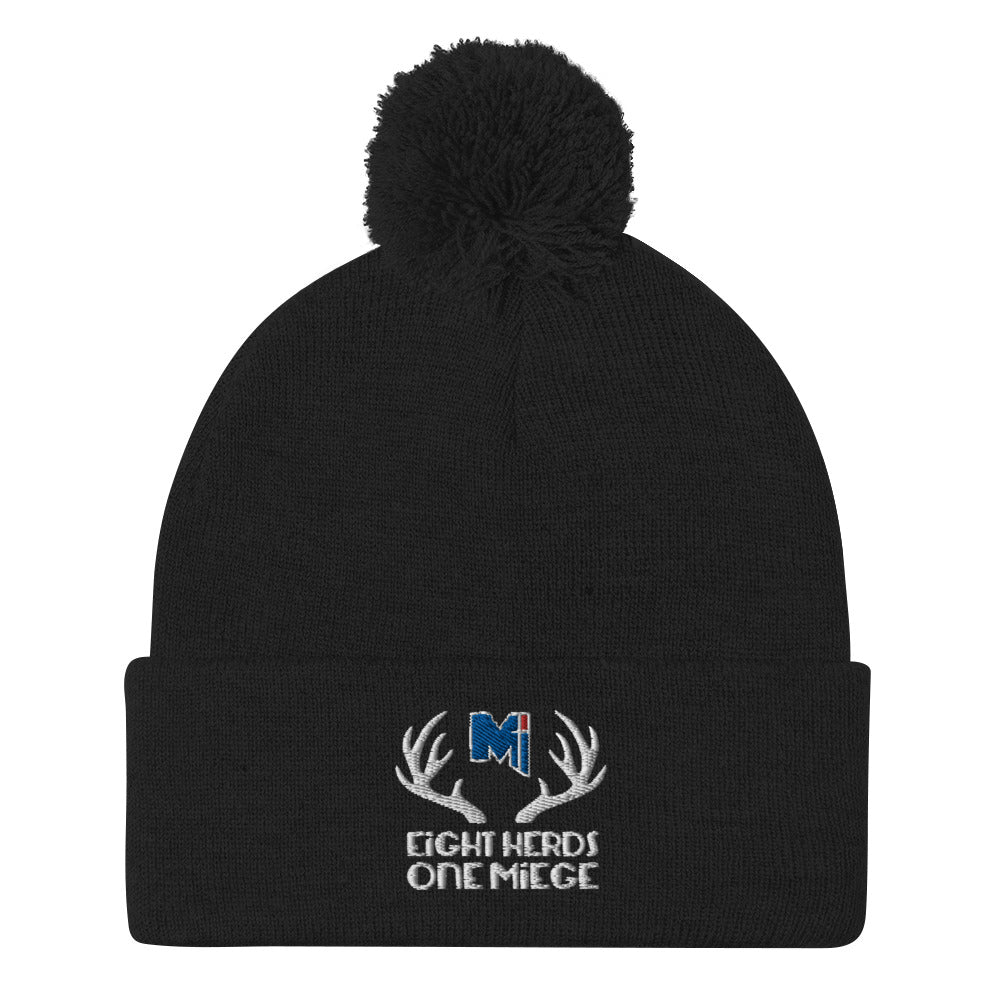 Eight Herds, One Miege Pom-Pom Beanie