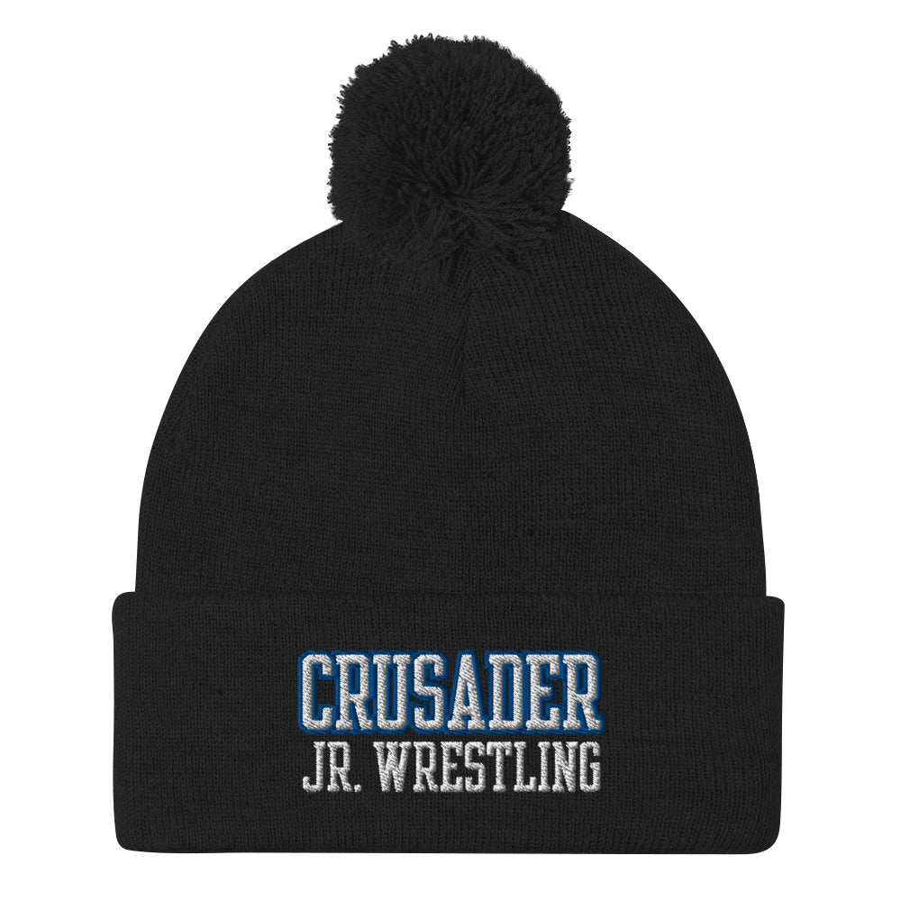 Crusader Jr. Wrestling Pom-Pom Beanie