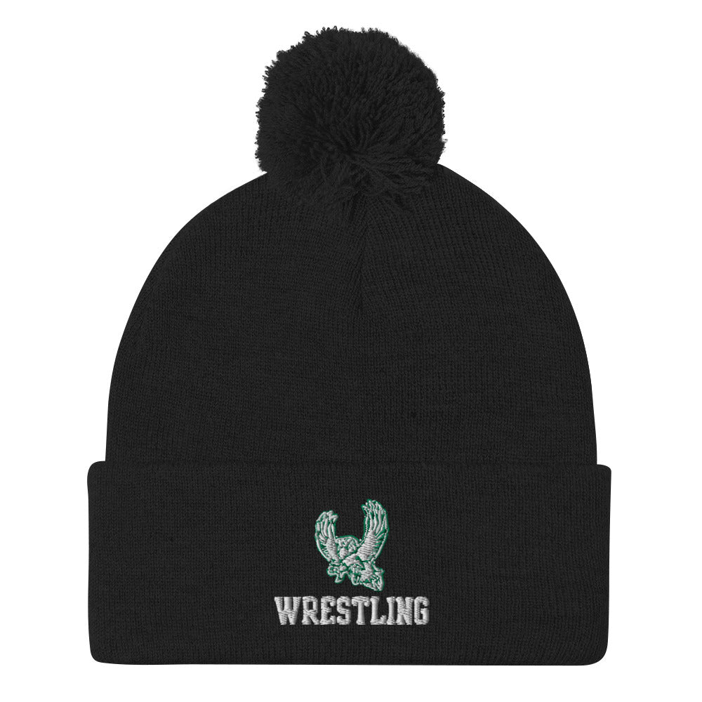 Lawrence Free State Wrestling Pom-Pom Knit Cap