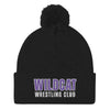 Wildcat Wrestling Club (Louisburg) Pom-Pom Beanie