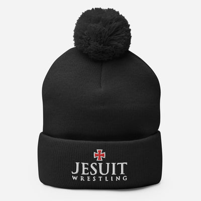 Strake Jesuit Wrestling Pom-Pom Knit Cap