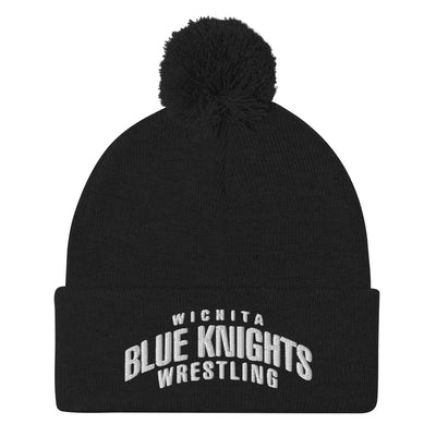 Wichita Blue Knights Pom-Pom Beanie