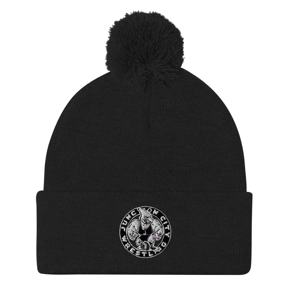 Junction City Wrestling Pom-Pom Beanie