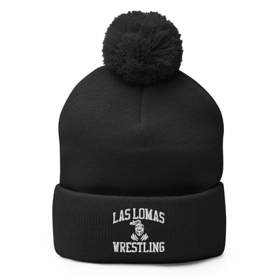 Las Lomas Wrestling Pom-Pom Knit Cap
