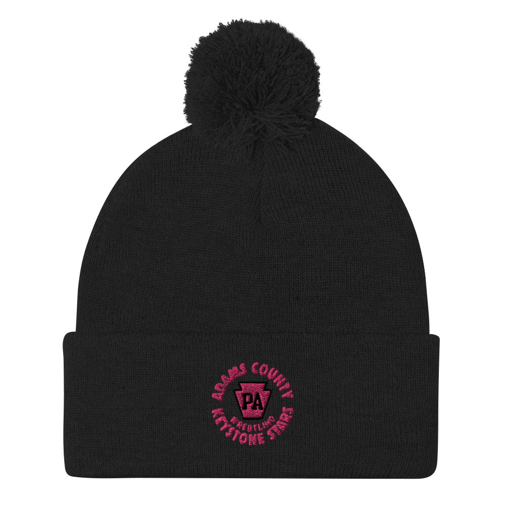 Keystone Stars Wrestling Club Pink Pom-Pom Knit Cap
