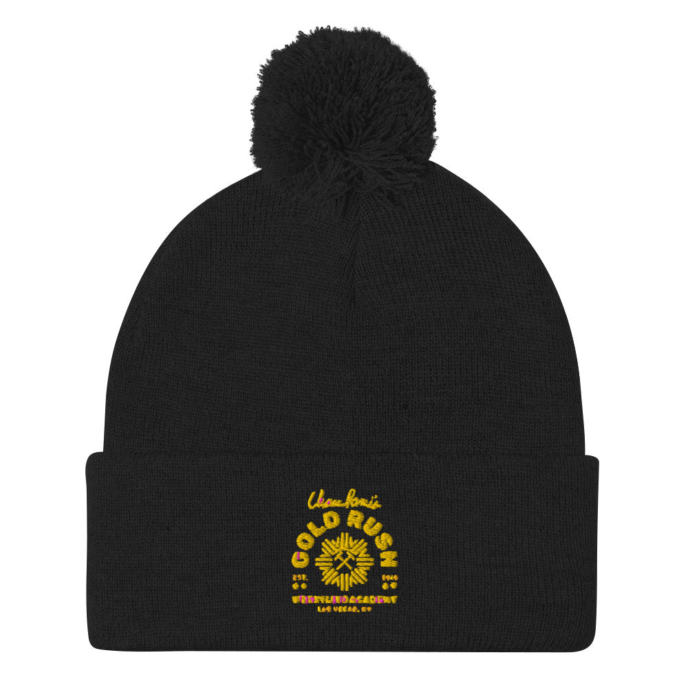 Gold Rush Wrestling Pom-Pom Knit Cap