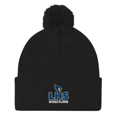 Liberty High School Wrestling  Pom-Pom Knit Cap