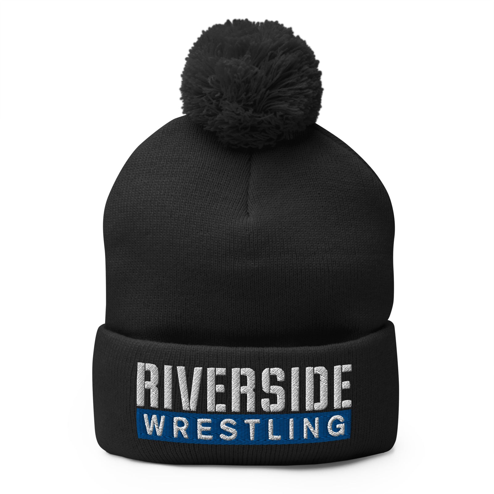 Riverside Wrestling Pom-Pom Knit Cap