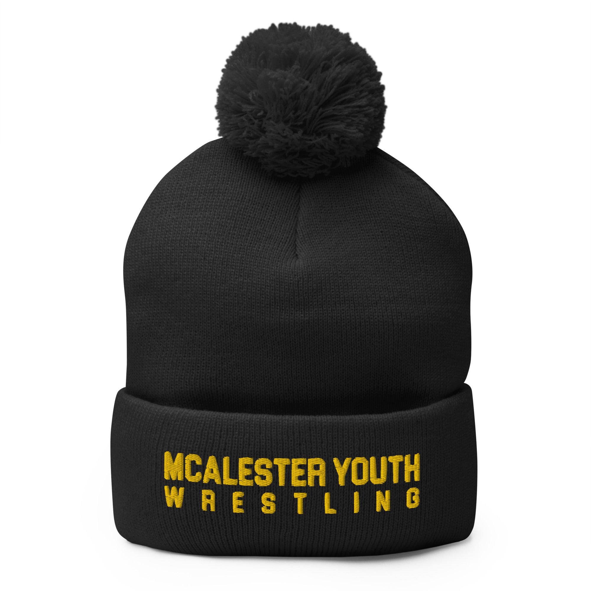 McAlester Youth Wrestling Pom-Pom Knit Cap