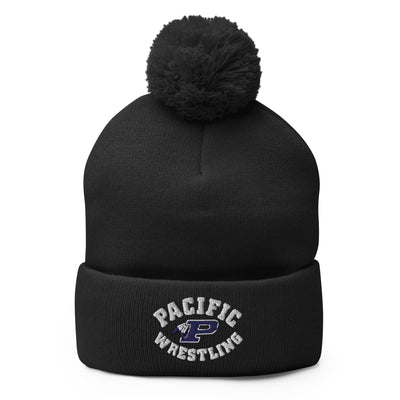 Pacific Wrestling Pom-Pom Knit Cap