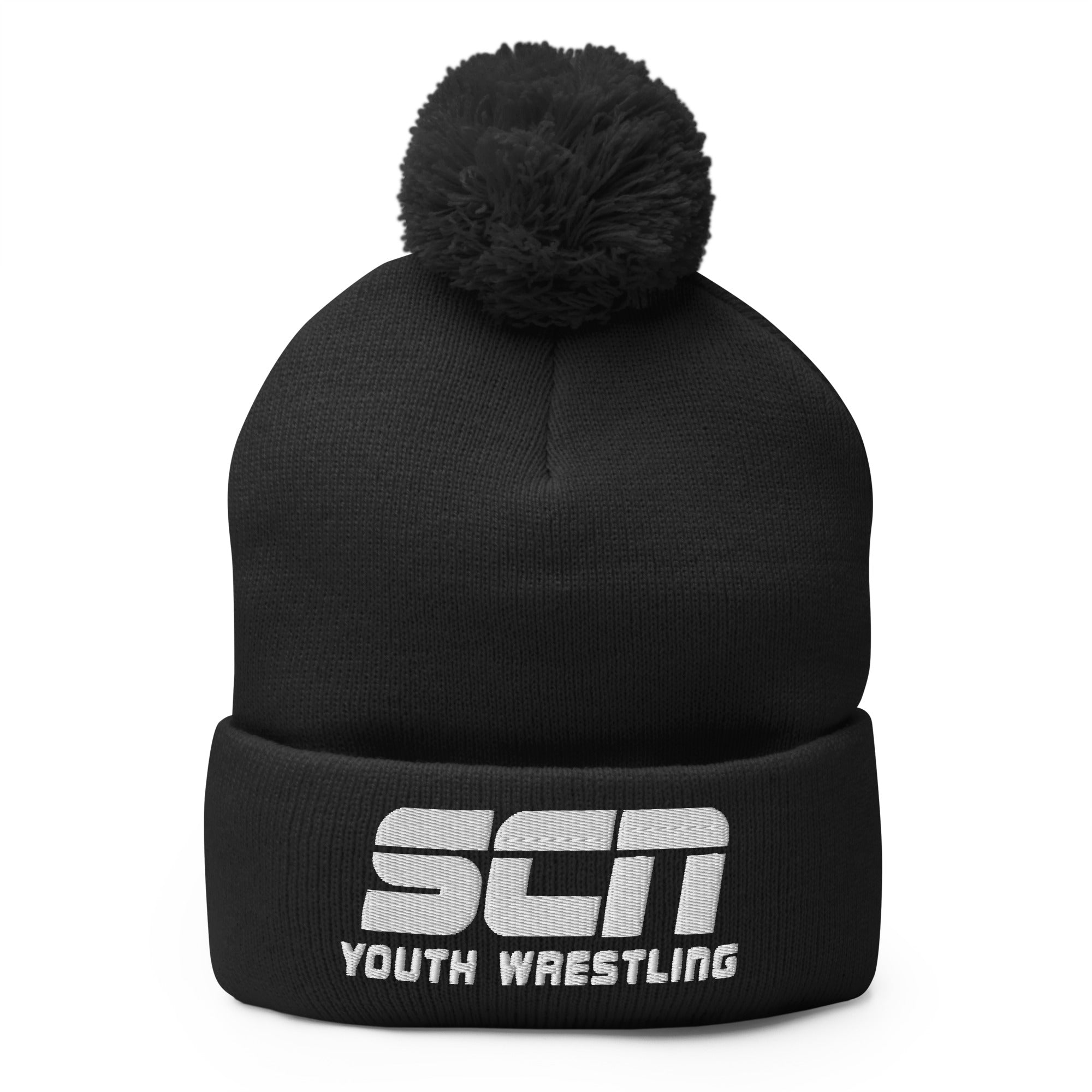 SCN Youth Wrestling Pom-Pom Knit Cap