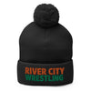 River City Wrestling Club Fall 2022 Pom-Pom Knit Cap