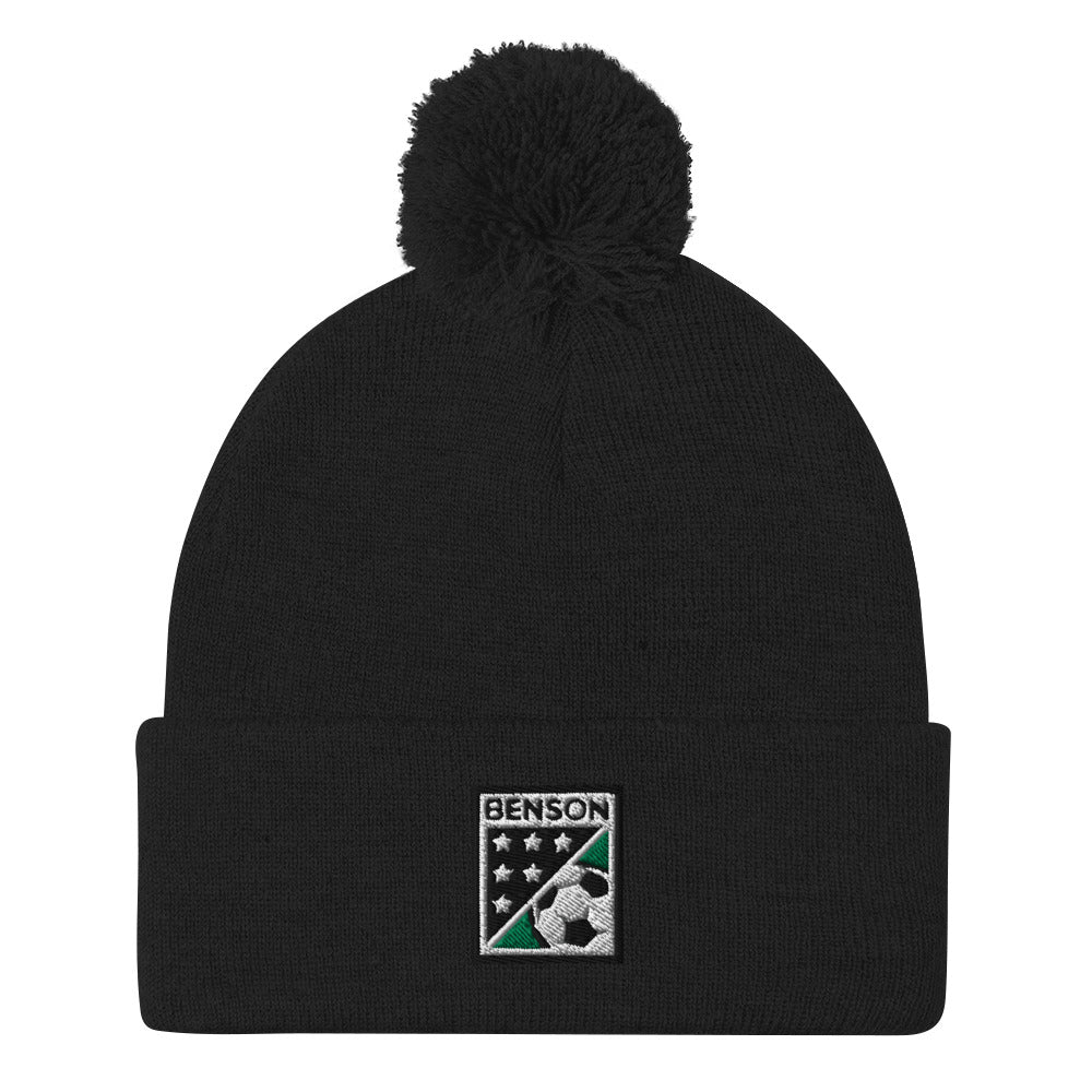 Benson Soccer Pom-Pom Knit Cap