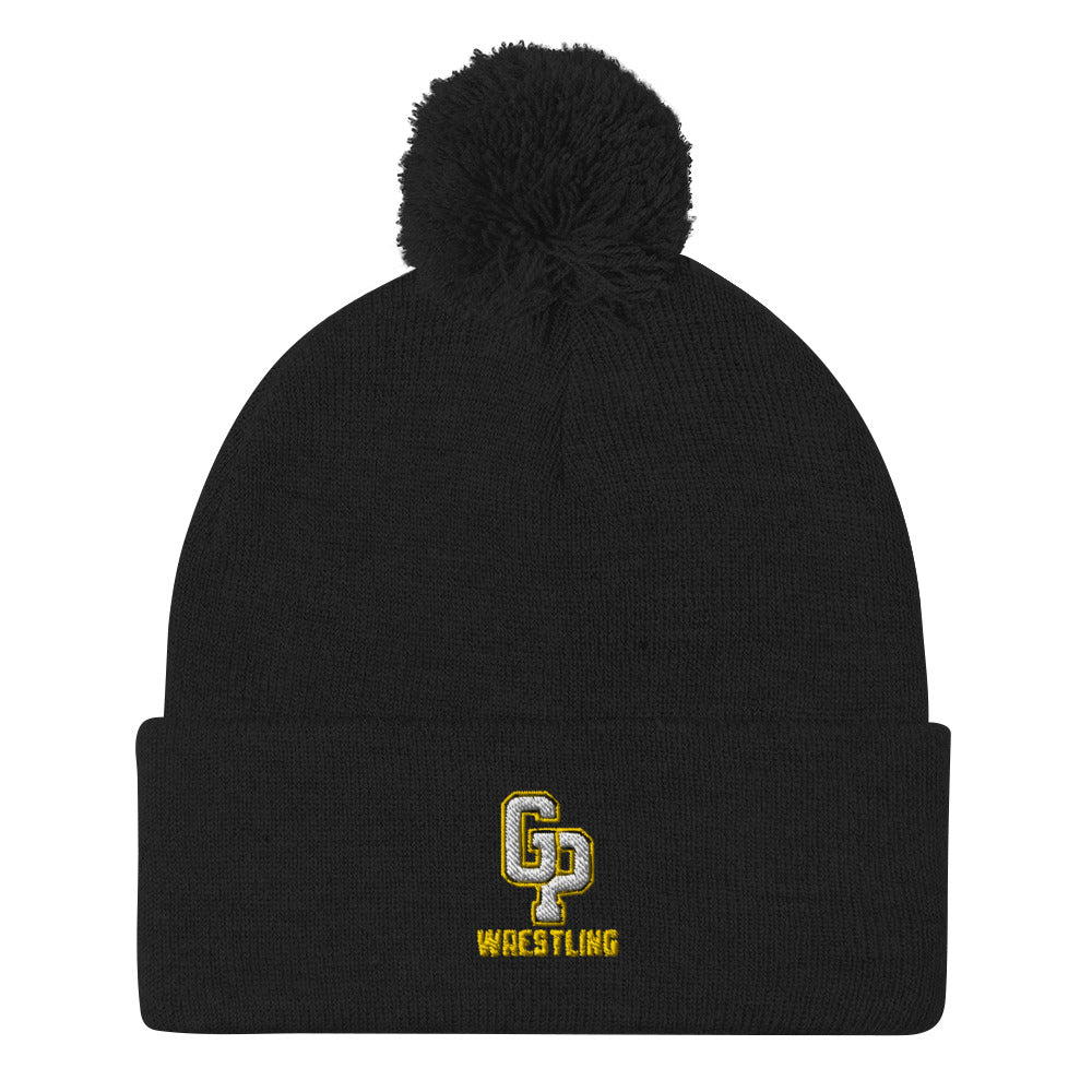 Garden Plain High School Wrestling Pom-Pom Knit Cap