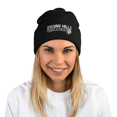 Sylvan Hills Track and Field Pom-Pom Knit Cap