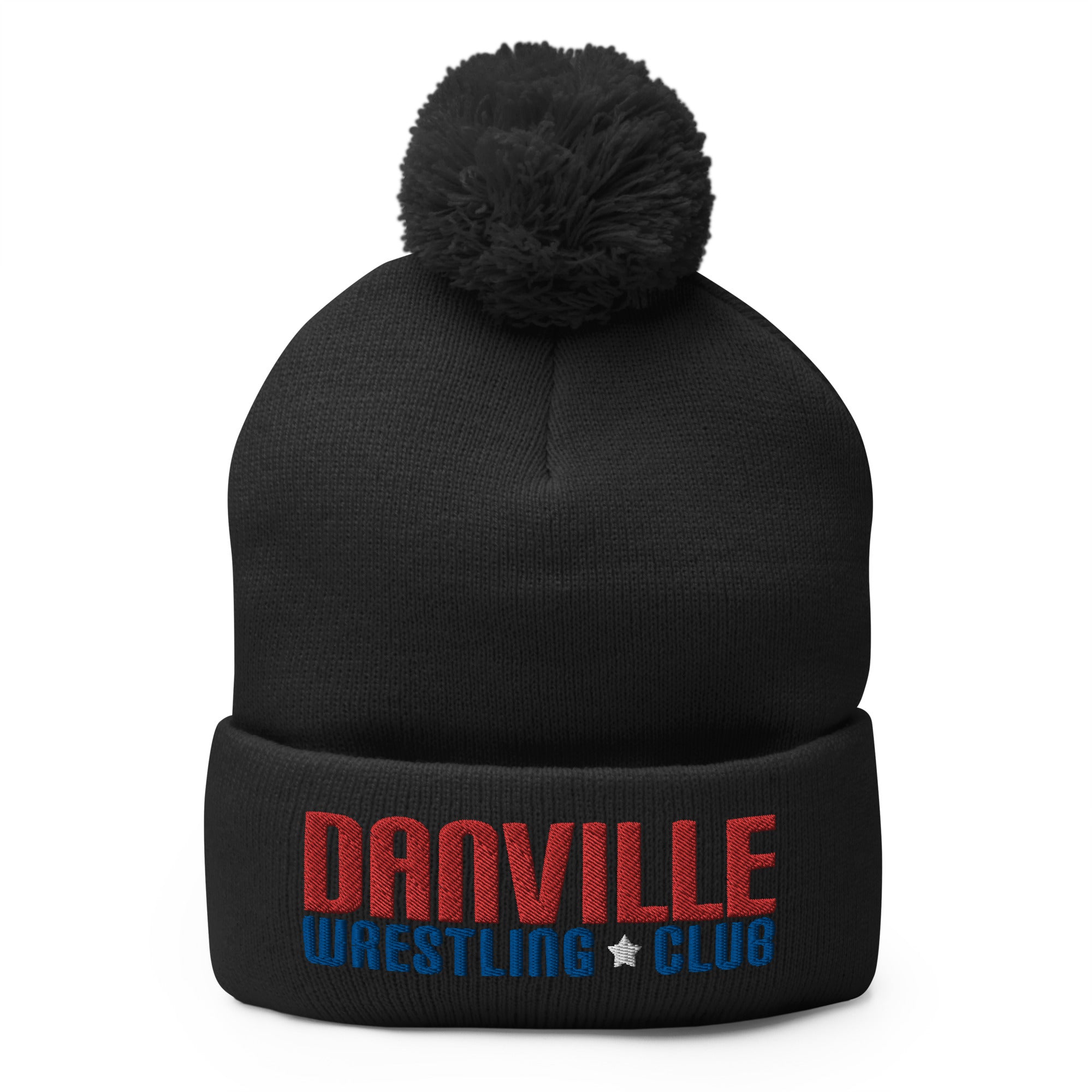 Danville Wrestling Club Pom-Pom Knit Cap