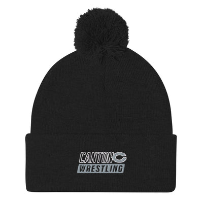 Canton High School Pom-Pom Knit Cap