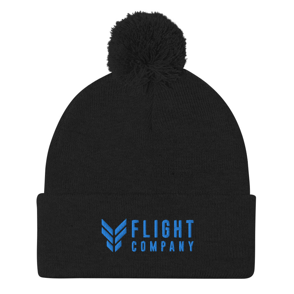 Flight Company  Embroidered Pom-Pom Knit Cap