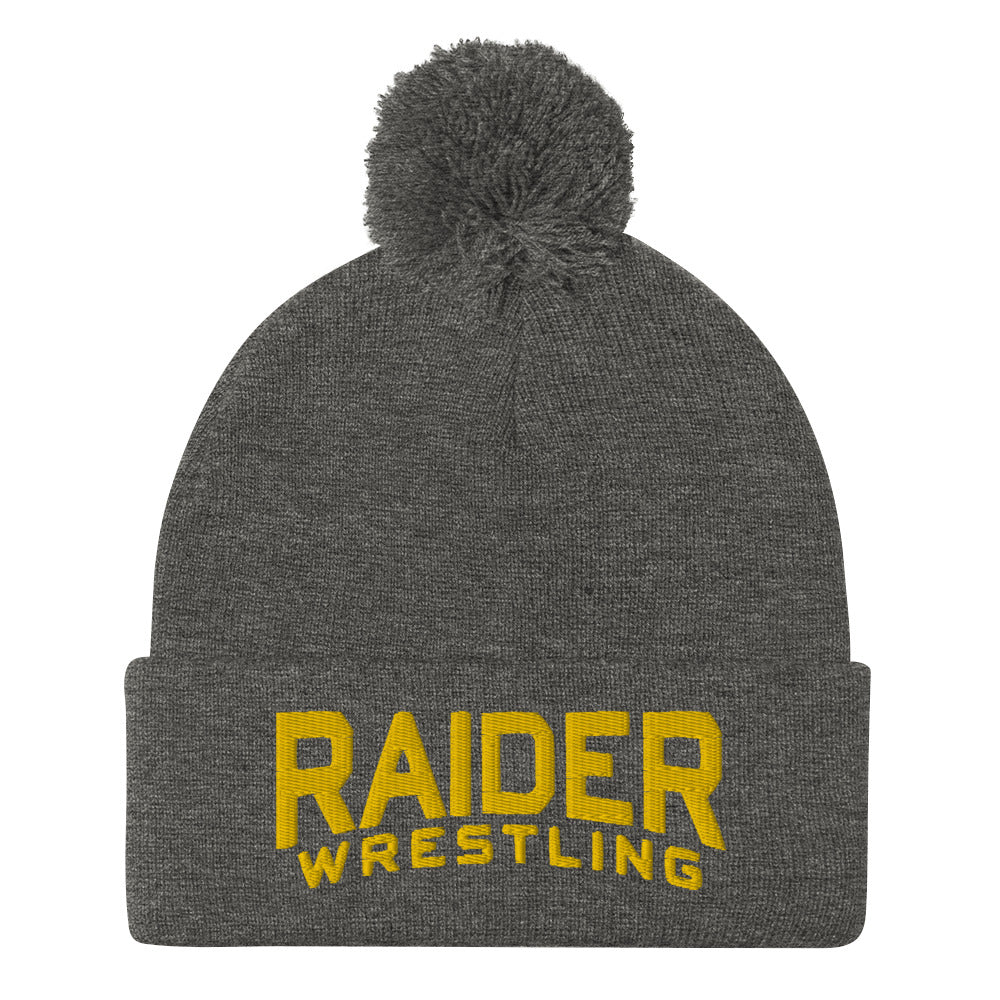 Shawnee Mission South HS Wrestling Pom-Pom Beanie