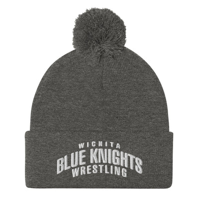 Wichita Blue Knights Pom-Pom Beanie