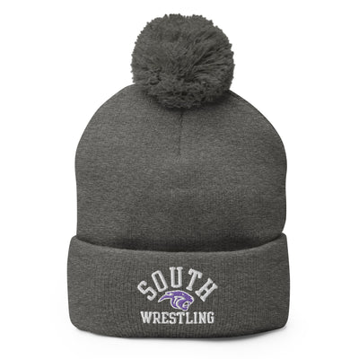 Park Hill South High School Wrestling Pom-Pom Knit Cap