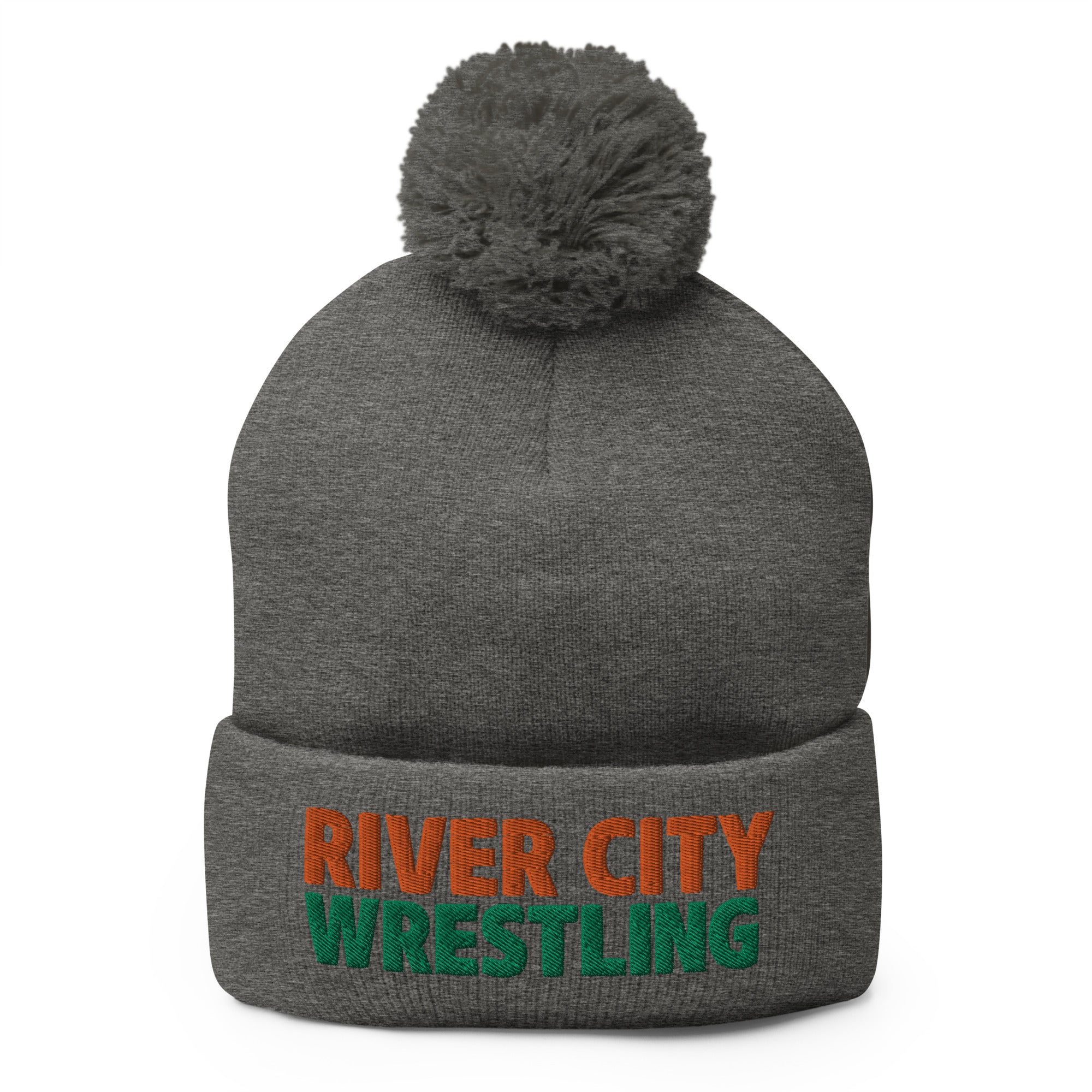 River City Wrestling Club Fall 2022 Pom-Pom Knit Cap