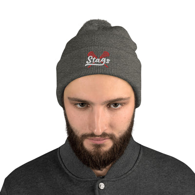 Stags Lacrosse Pom-Pom Knit Cap