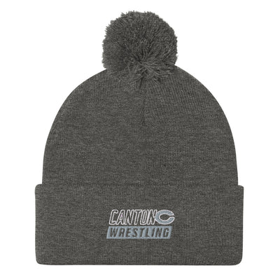 Canton High School Pom-Pom Knit Cap