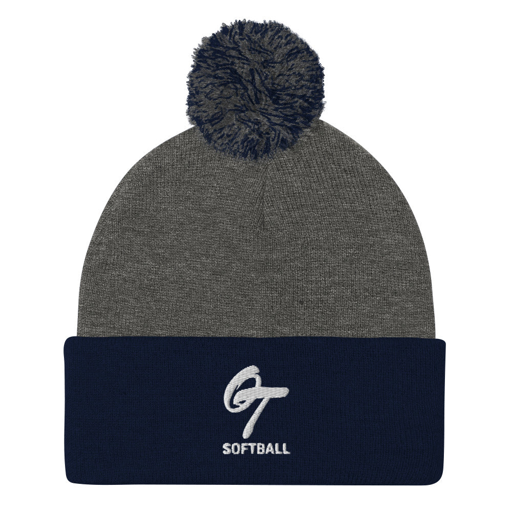 OT Baseball and Softball League - Softball Pom-Pom Beanie