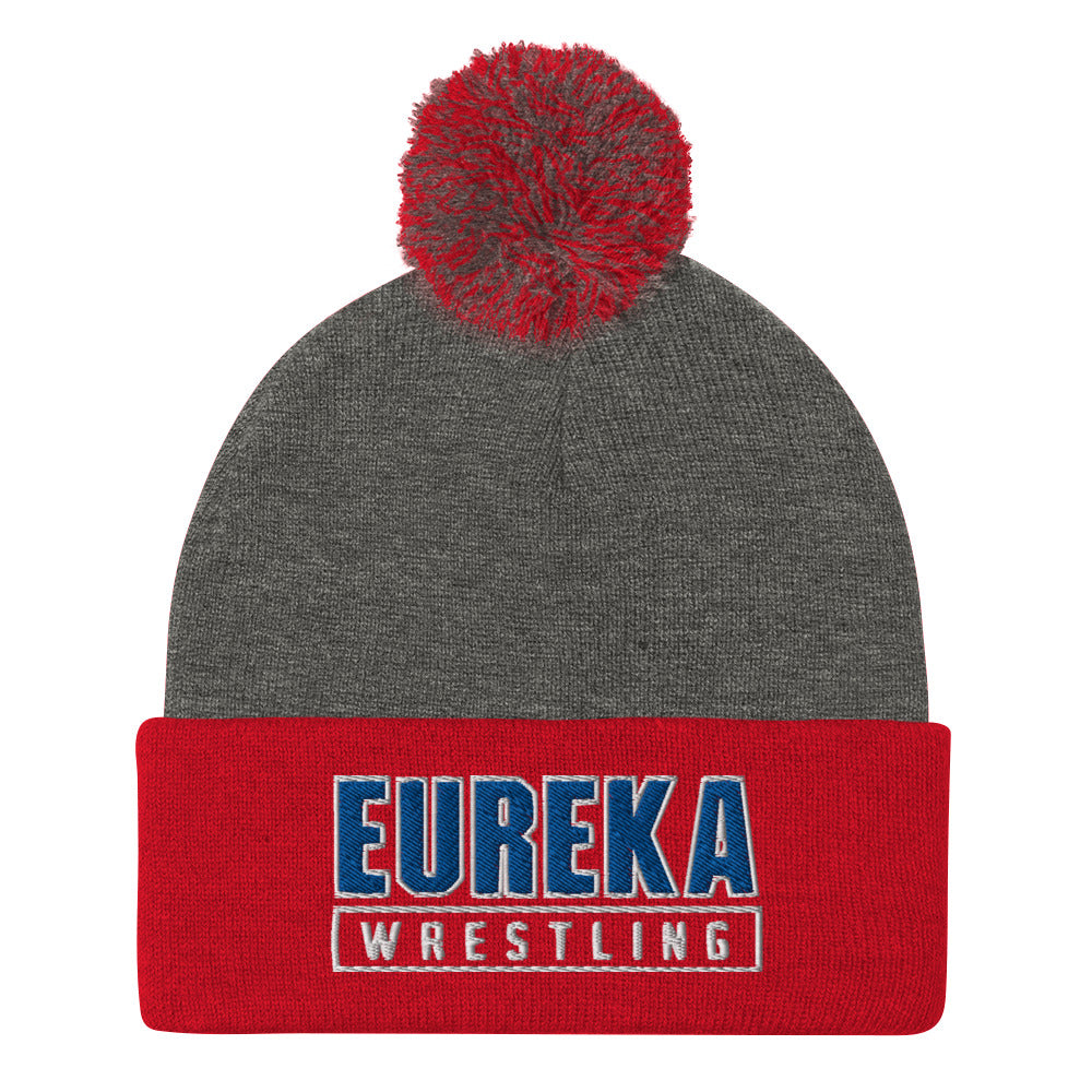 Eureka Wrestling Pom-Pom Beanie