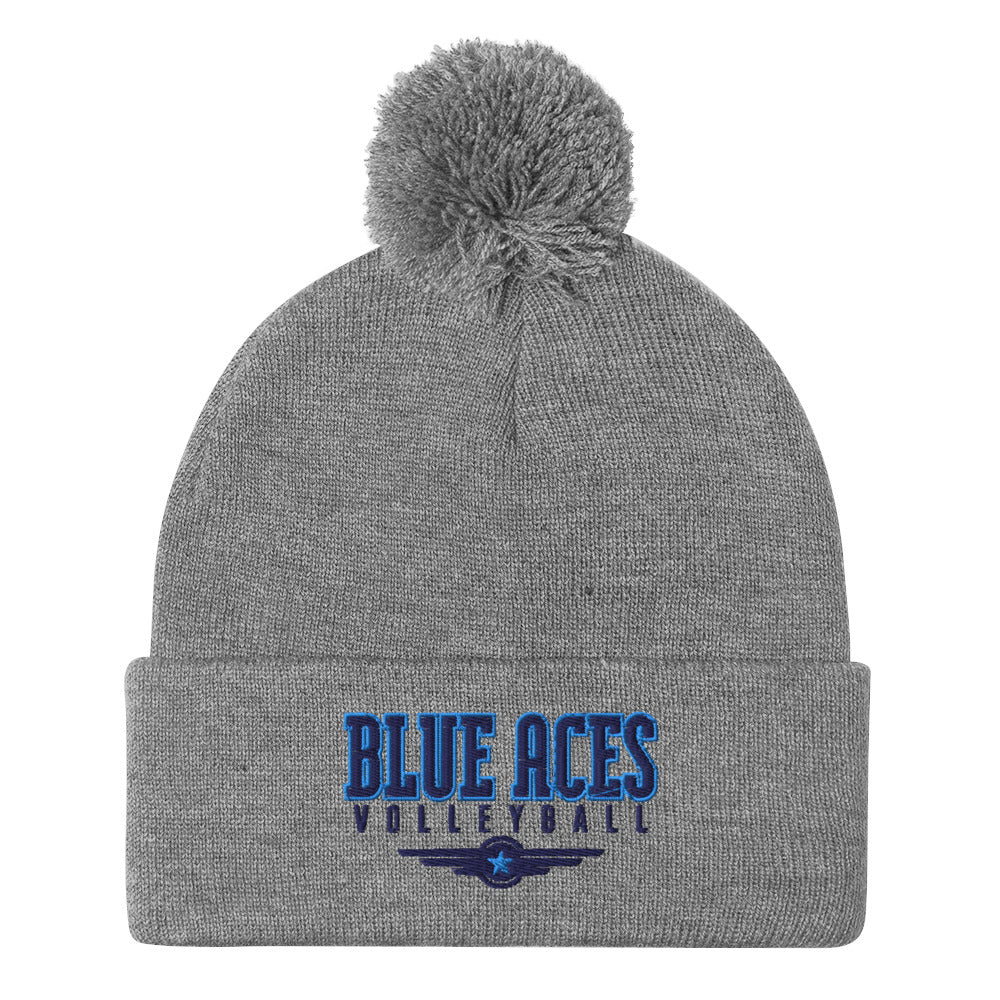 Wichita East High School Volleyball Pom-Pom Beanie