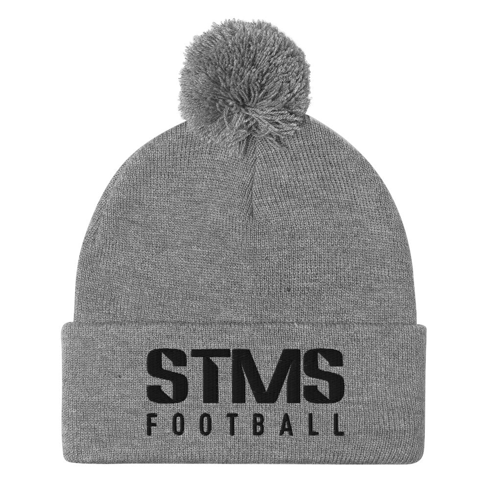 STMS Football Pom-Pom Beanie