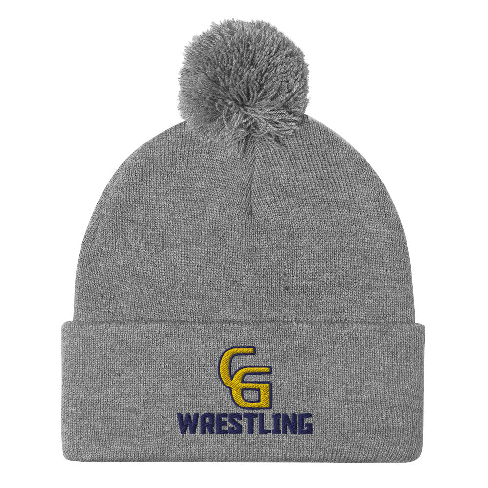 Council Grove Wrestling Pom-Pom Beanie
