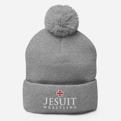 Strake Jesuit Wrestling Pom-Pom Knit Cap