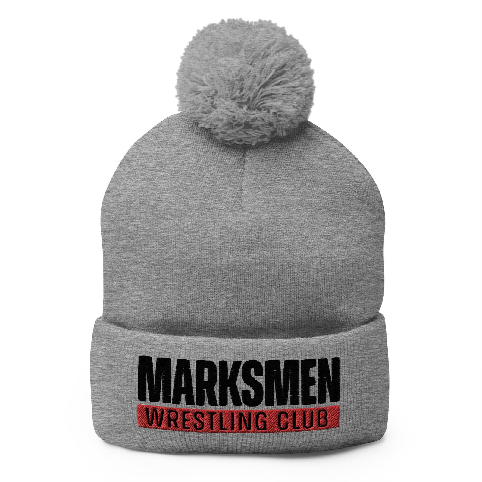 Marksmen Wrestling Club  Pom-Pom Knit Cap