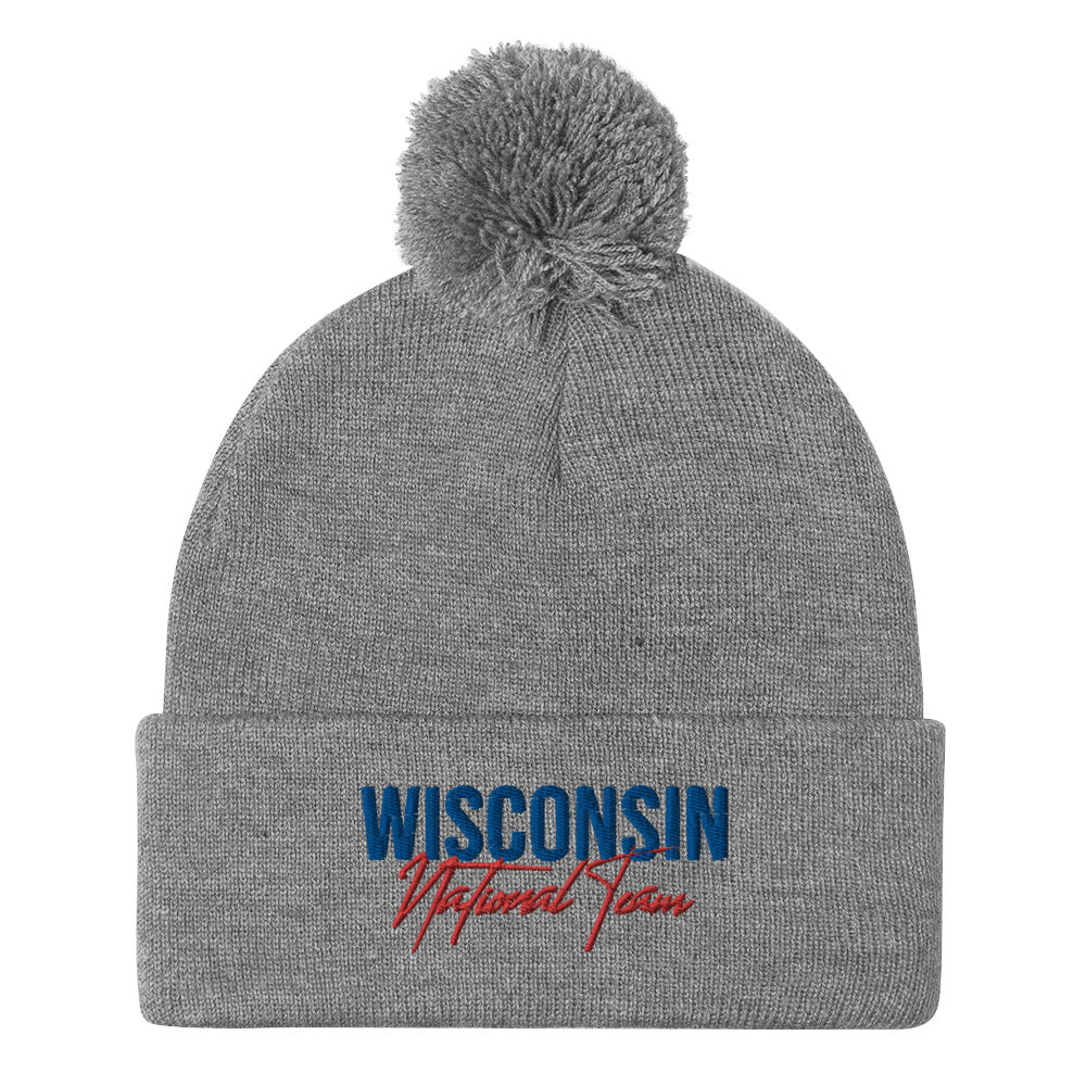 Wisconsin Wrestling Federation Wrestling 2023 Pom-Pom Knit Cap