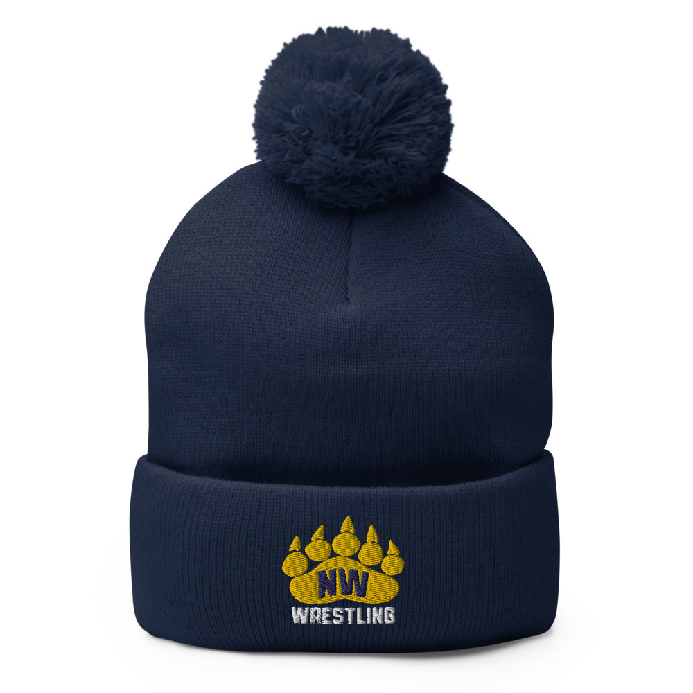 Wichita Northwest HS Wrestling Pom-Pom Beanie