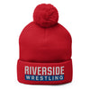 Riverside Wrestling Pom-Pom Knit Cap