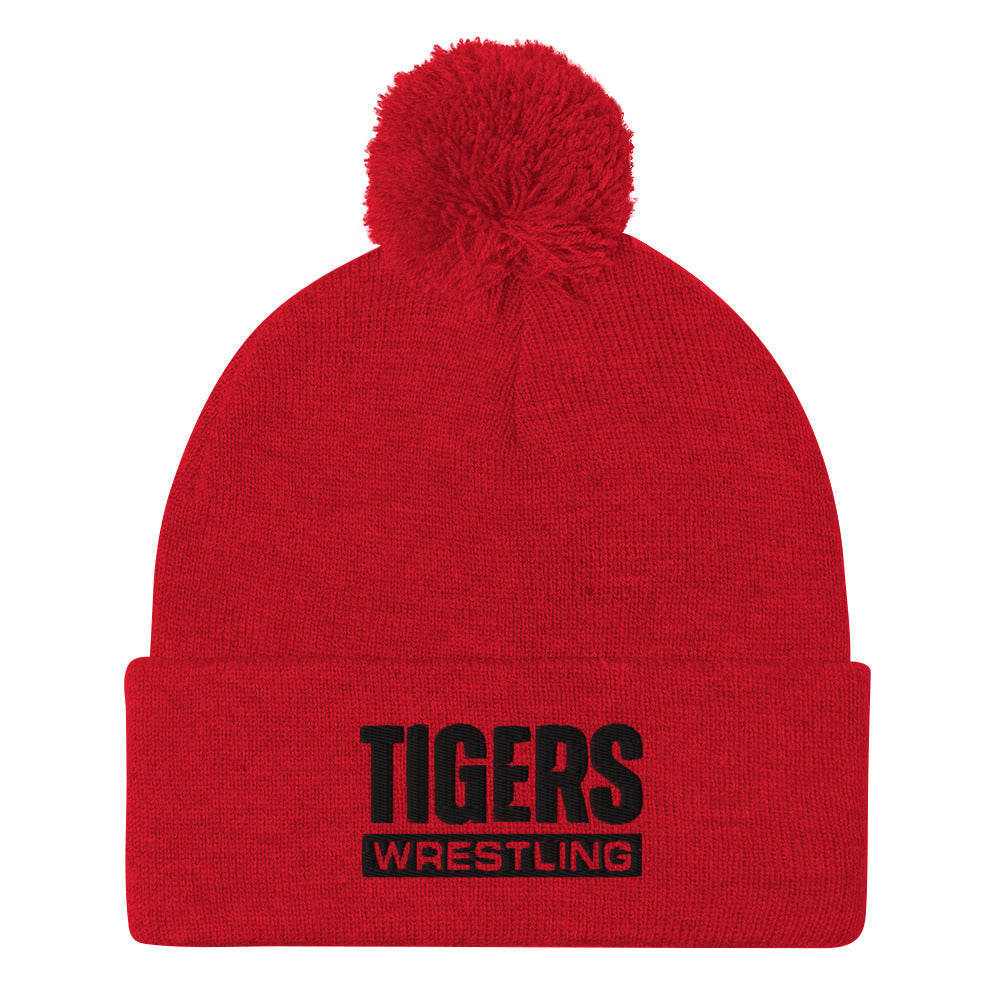 Plattsburg High School Wrestling Pom-Pom Knit Cap