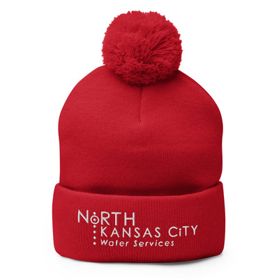 North Kansas City Water Services  Pom-Pom Knit Cap