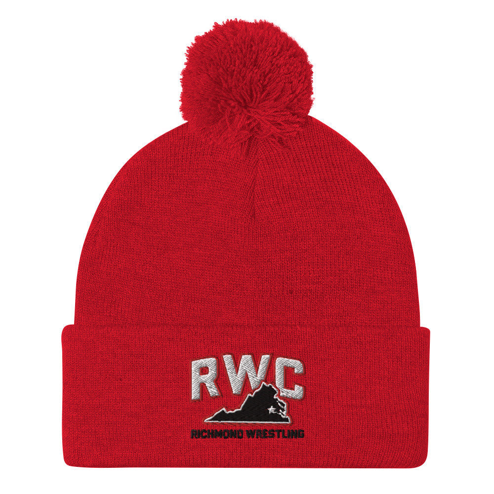 Richmond Wrestling Club Pom-Pom Knit Cap