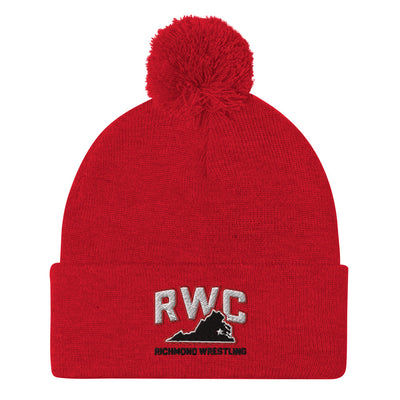 Richmond Wrestling Club Pom-Pom Knit Cap