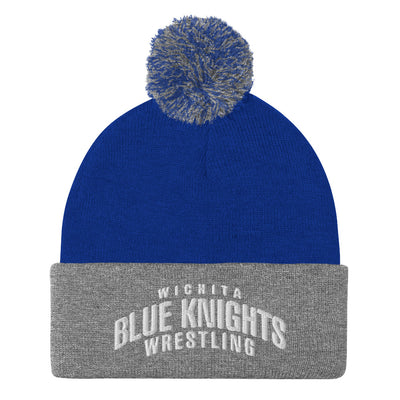 Wichita Blue Knights Pom-Pom Beanie